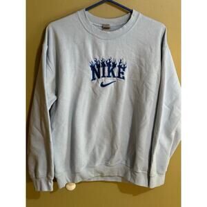 Nike blue flame vintage sweatshirt M
